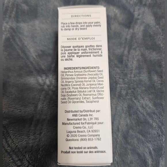 CREMO Revitalizing Beard Oil 30 mL/1 fl. oz. - Picture 7 of 7
